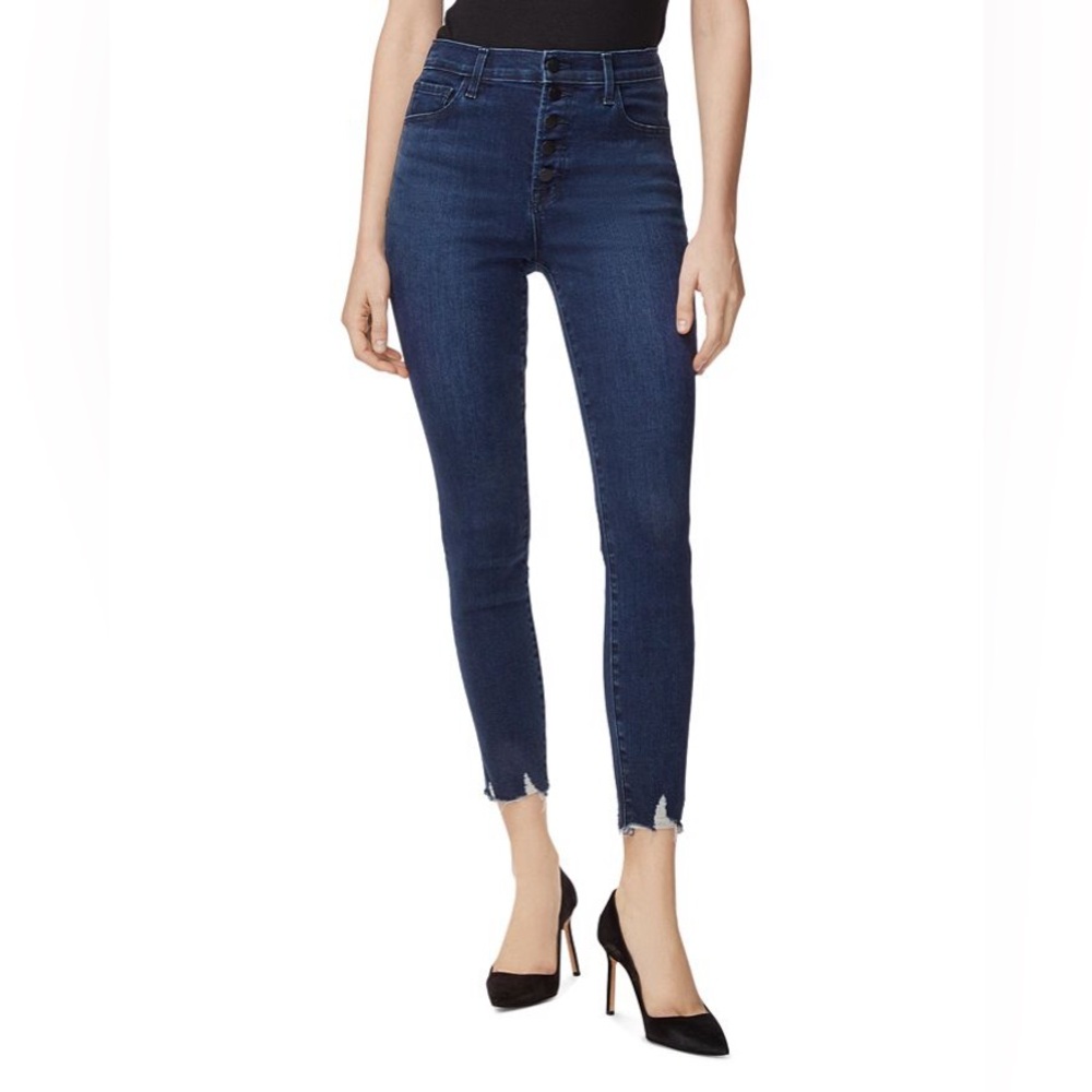 J Brand Lillie High Rise Crop Skinny Women’s Blue Jeans Egotism 29